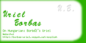 uriel borbas business card